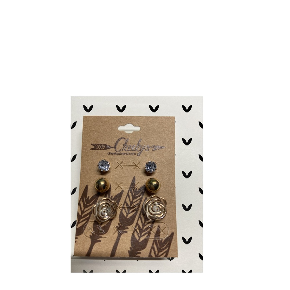 Earrings tri set